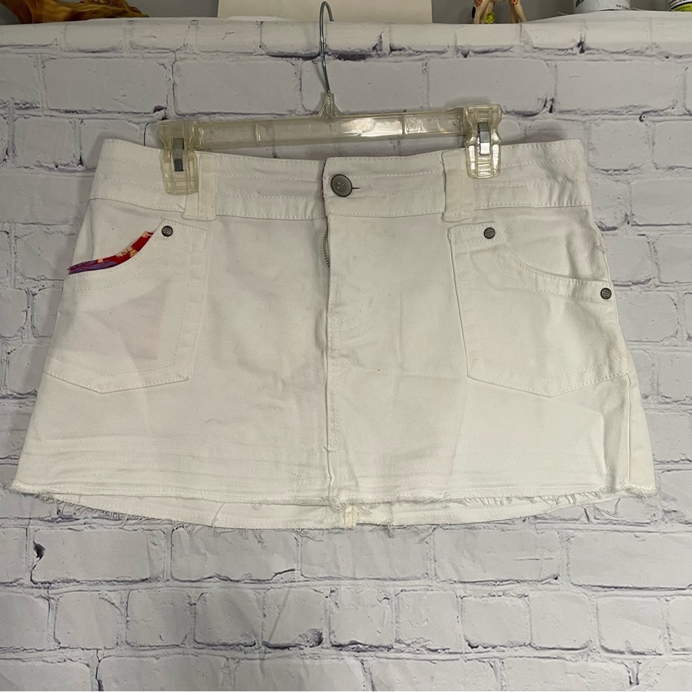 Personal Identity White Jean Skirt Size 11